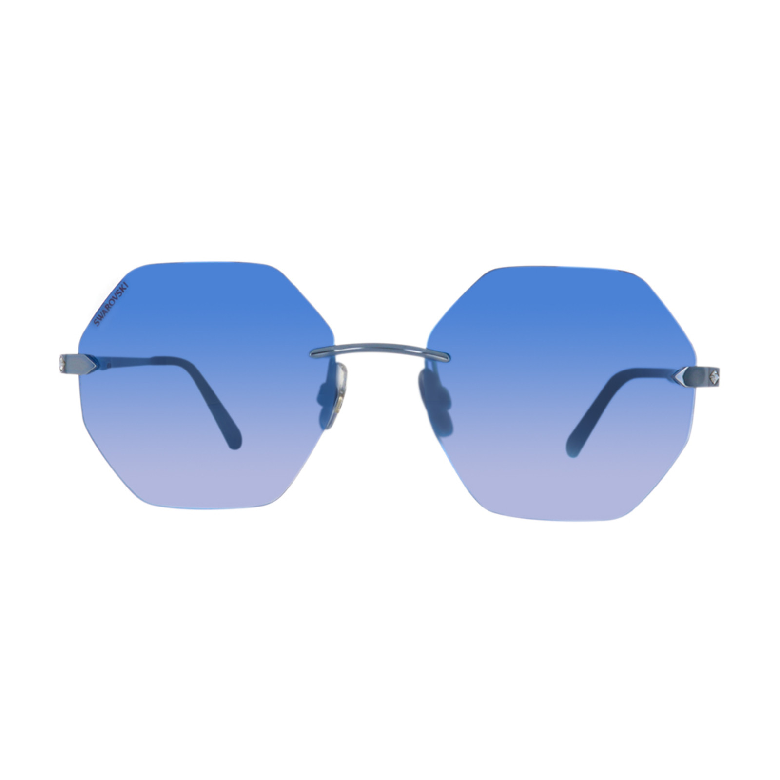 SWAROVSKI Women's Brille in Blau | Second Hand