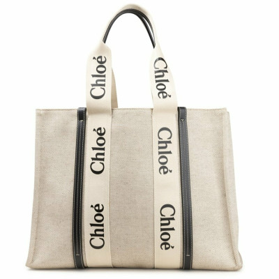 Chloé Tote Woody Large in White