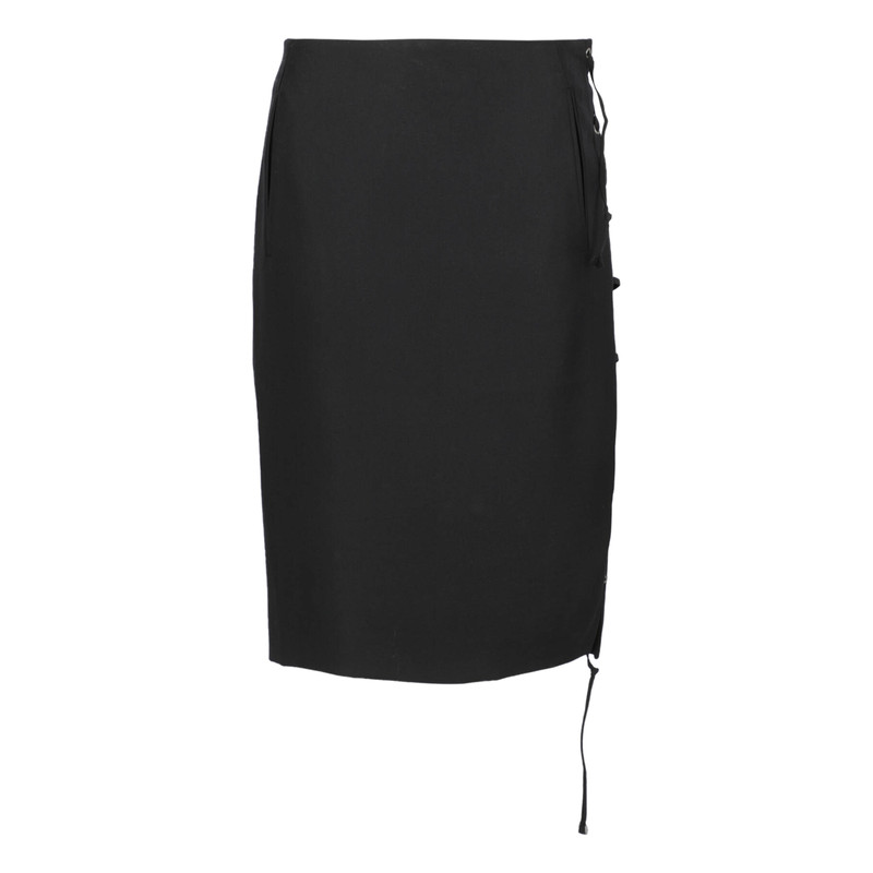 Kleding Gender-neutrale kleding volwassenen Kilts en rokken Saint Laurent rive gauche vintage zwarte plissé rok 