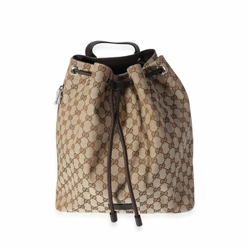 GUCCI Women's Signature Backpack in Braun | Second Hand