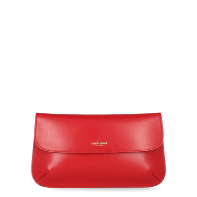Giorgio Armani Handtasche aus Leder in Rot