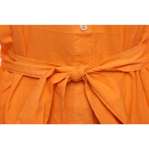Velvet Oberteil aus Baumwolle in Orange