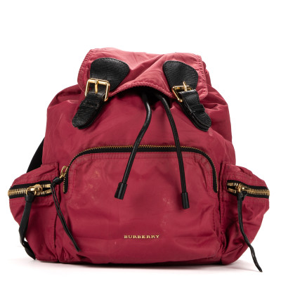 Burberry Backpack Canvas in Bordeaux