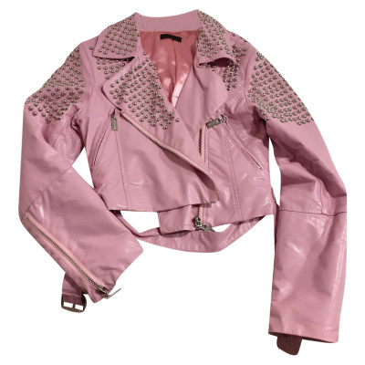 Fabi Jacket/Coat Leather in Pink