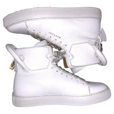 Buscemi Sneaker in Pelle in Bianco