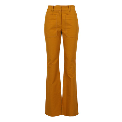 Proenza Schouler Paio di Pantaloni in Cotone in Arancio