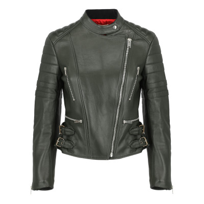 Céline Jacket/Coat Leather in Green