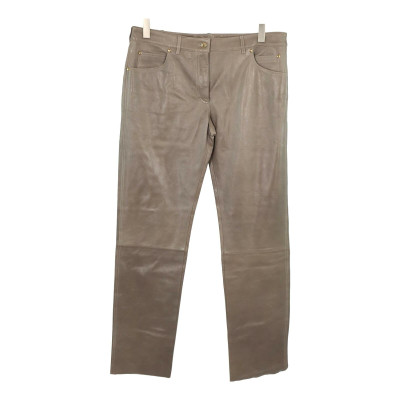 Bally Trousers Leather in Grey