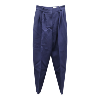 Alexander McQueen Paire de Pantalon en Laine en Bleu