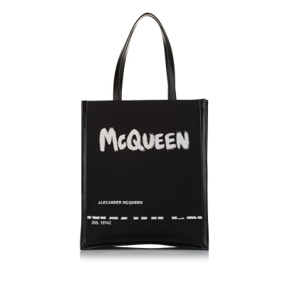 Alexander McQueen Tote bag Cotton in Black