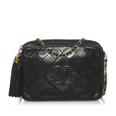 Chanel Camera Bag Leather in Black