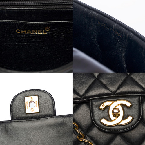CHANEL Femme Classic Flap Bag en Cuir en Noir | Seconde Main