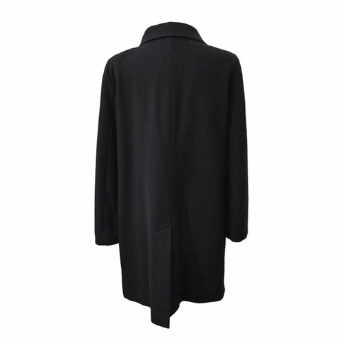DKNY Damen Jacke/Mantel aus Wolle in Schwarz Größe: S