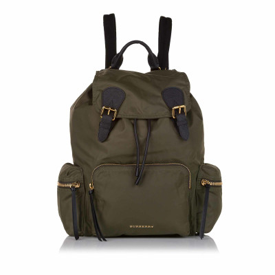 Burberry Backpack Cotton in Green