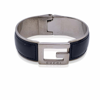 Gucci Armband Staal in Zwart