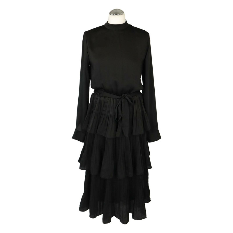 Bruuns bazaar Jerseyjurk zwart casual uitstraling Mode Jurken Jerseyjurken 