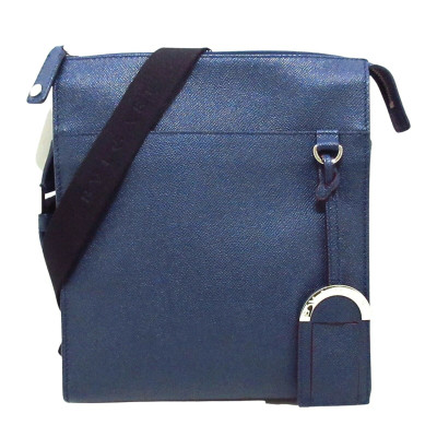 Bulgari Shoulder bag Leather in Blue