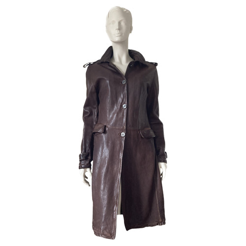 GIORGIO BRATO Damen Jacke/Mantel aus Leder in Braun