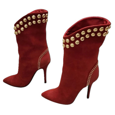 Giuseppe Zanotti Boots Leather in Red