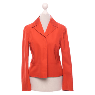 Alberta Ferretti Jacket/Coat Silk in Red