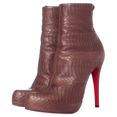Christian Louboutin Ankle boots Leather in Brown