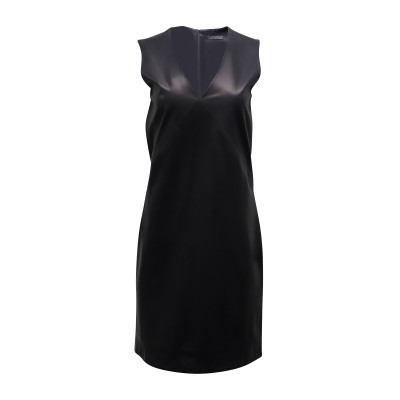 The Row Dress Leather in Black
