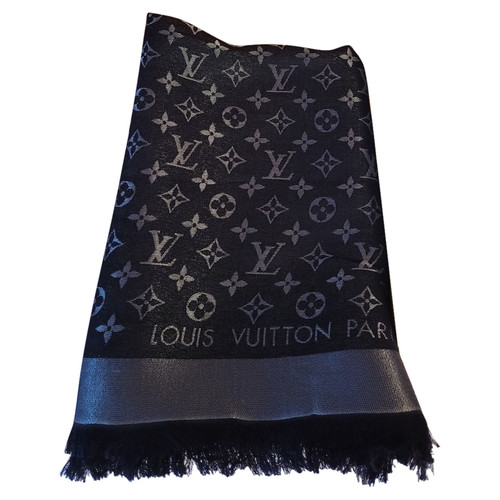 LOUIS VUITTON Dames Monogram Grijze zijden sjaal