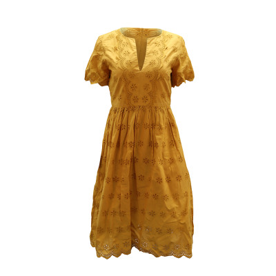 Madewell Kleid aus Baumwolle in Gelb