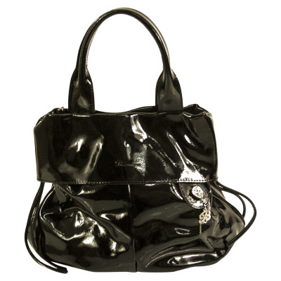 Blumarine Handbag Patent leather in Black