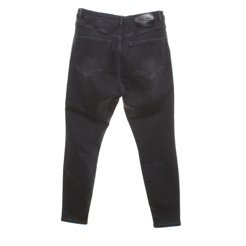 MASSIMO DUTTI Damen Jeans in Grau Größe: FR 44 | Second Hand