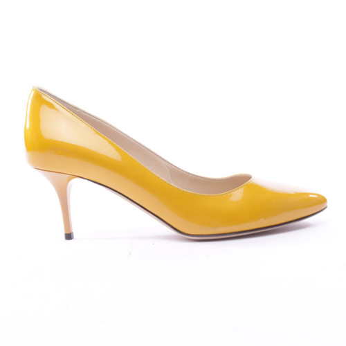 JIMMY CHOO Donna Décolleté/Spuntate in Pelle in Giallo