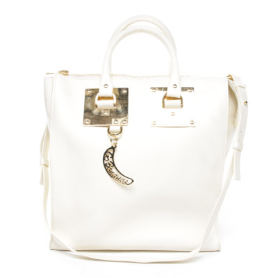 Sophie Hulme Shoulder bag Leather in White