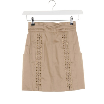 Balmain Skirt Cotton in Brown
