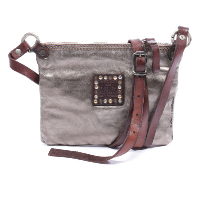 Campomaggi Shoulder bag Leather in Silvery