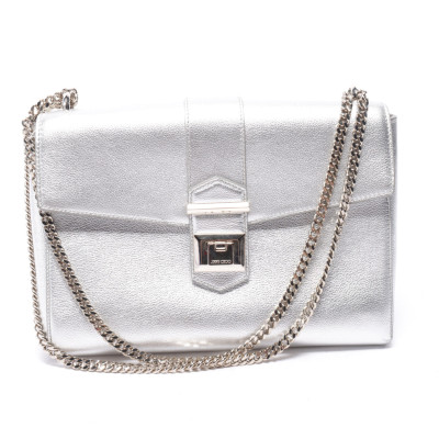 Jimmy Choo Shoulder bag Leather in Silvery