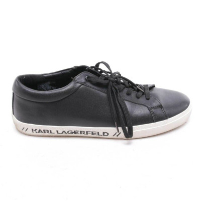 Karl Lagerfeld Sneakers aus Leder in Schwarz
