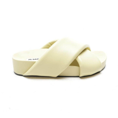 Jil Sander Sandals Leather in Yellow