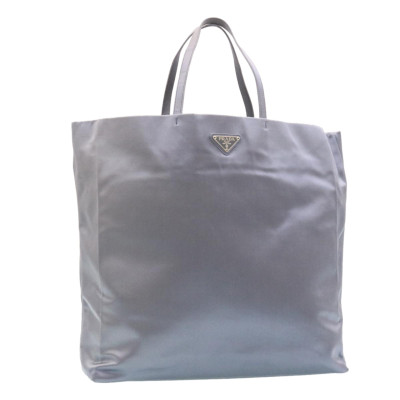 Prada Tote bag Platinum in Blue