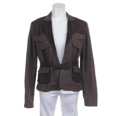Just Cavalli Jacket/Coat Cotton in Brown