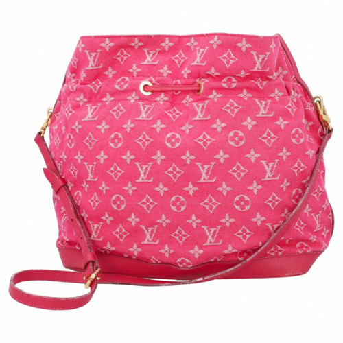 LOUIS VUITTON Dames Noefull Bag Denim aus Jeansstoff in Rosa / Pink