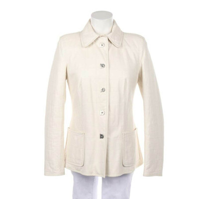 Salvatore Ferragamo Jacket/Coat Leather in White
