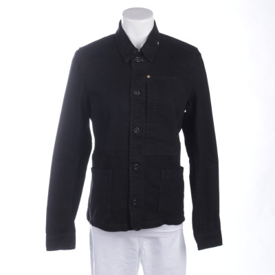 Denham Jacke/Mantel aus Baumwolle in Schwarz