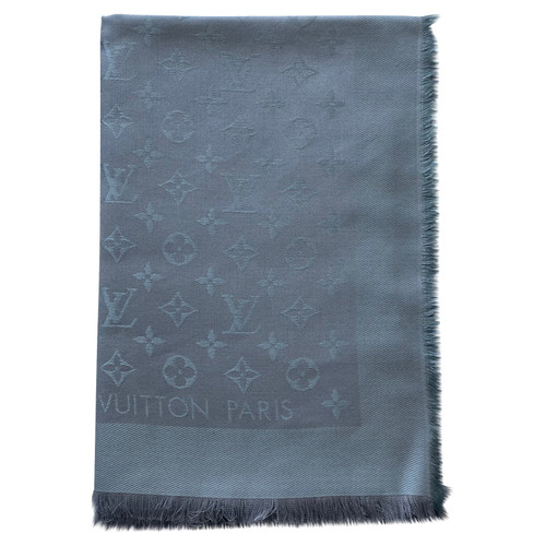 Louis Vuitton // Pearl Grey Logomania Scarf – VSP Consignment