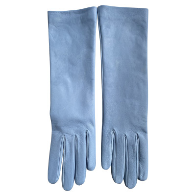 Yves Saint Laurent Handschoenen Leer in Blauw