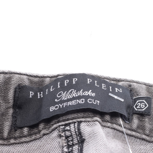 PHILIPP PLEIN Damen Jeans aus Baumwolle in Grau Größe: W 26