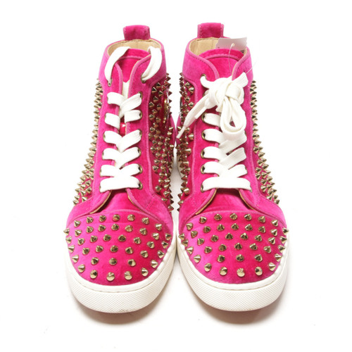 CHRISTIAN LOUBOUTIN Damen Sneakers aus Leder in Rosa / Pink