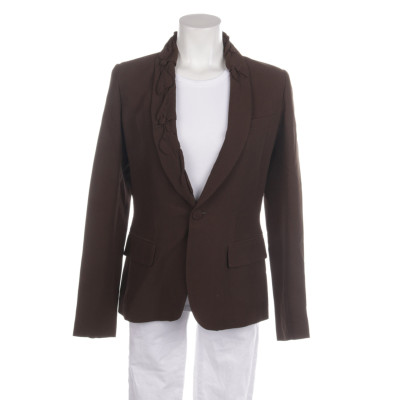 Jean Paul Gaultier Jacket/Coat Silk in Brown