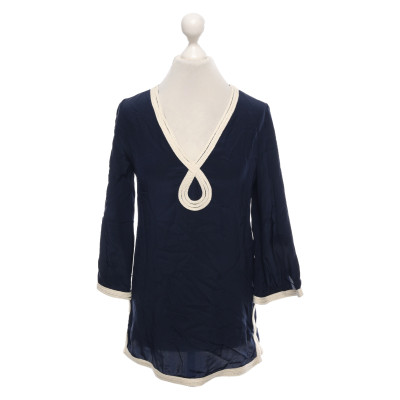 Milly Top Silk in Blue