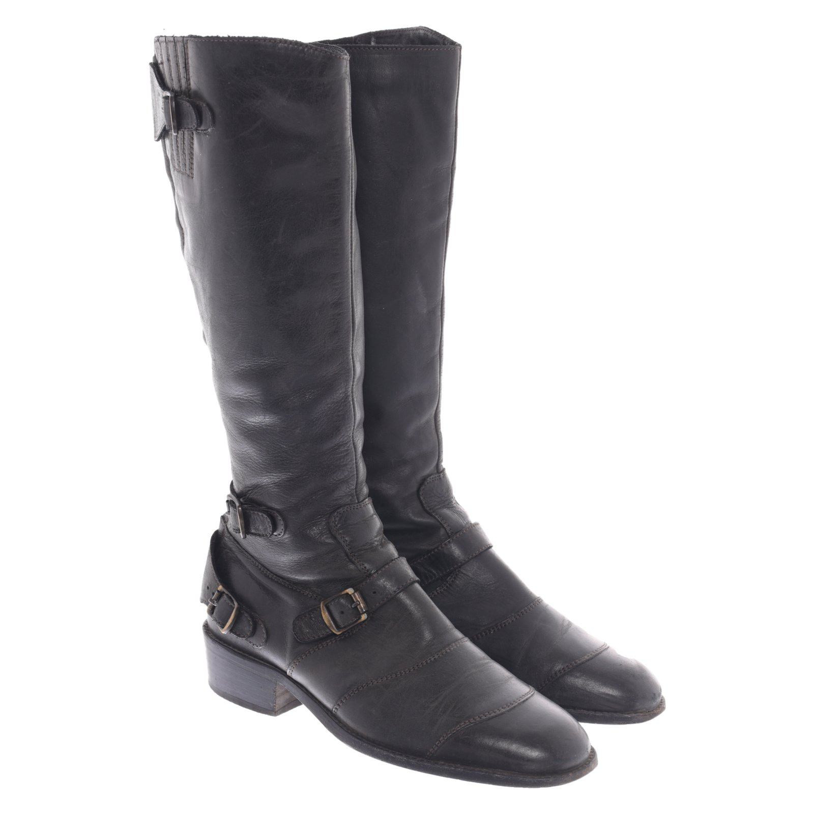 BELSTAFF Damen Stiefel aus Leder in Schwarz Größe: EU 38