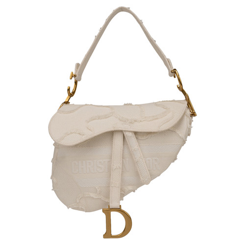 DIOR Damen Saddle Bag in Weiß | Second Hand